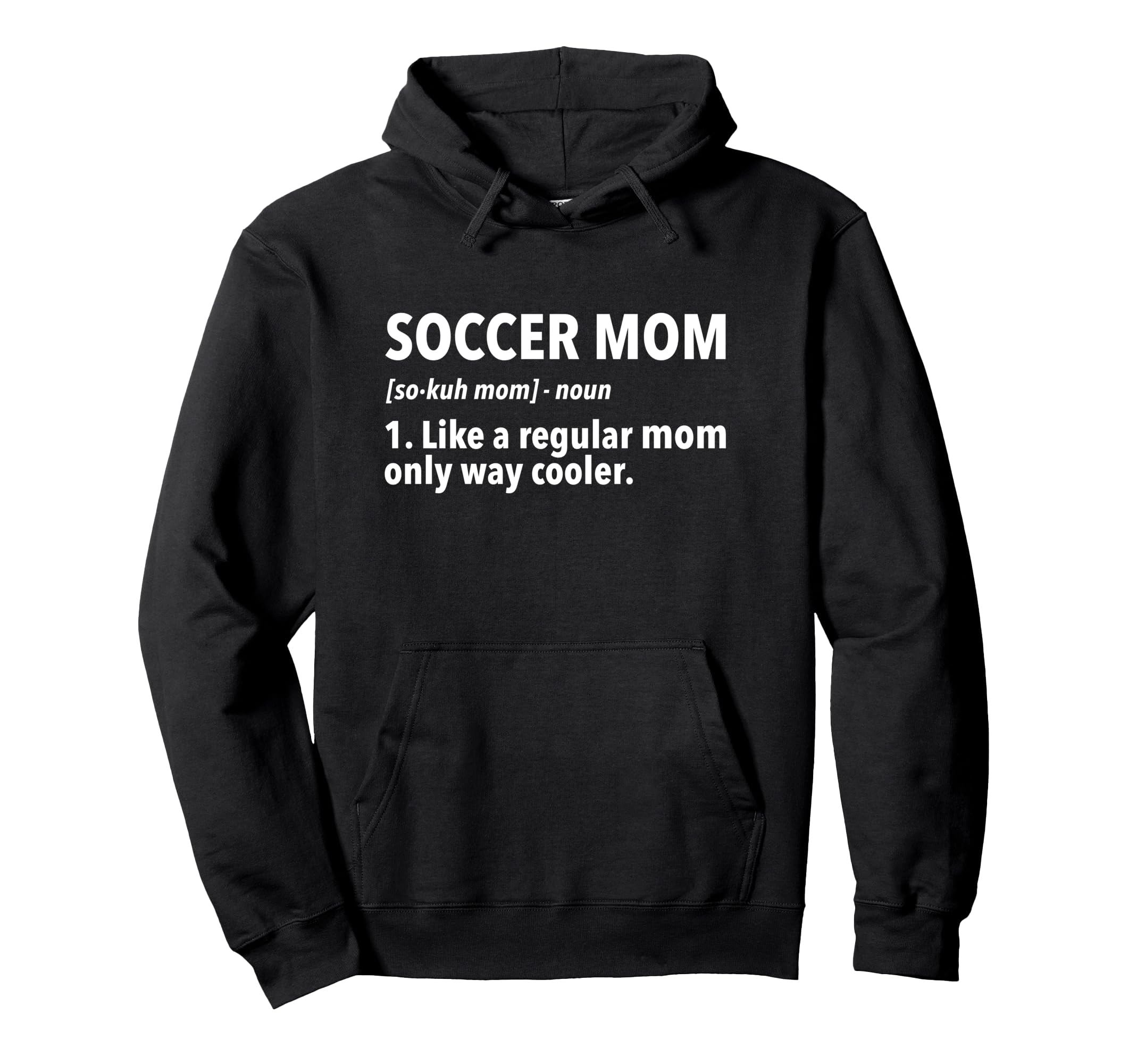 Soccer Mother Soccer Mom Definition Hoodie - Aesthetic Graphic for Adults