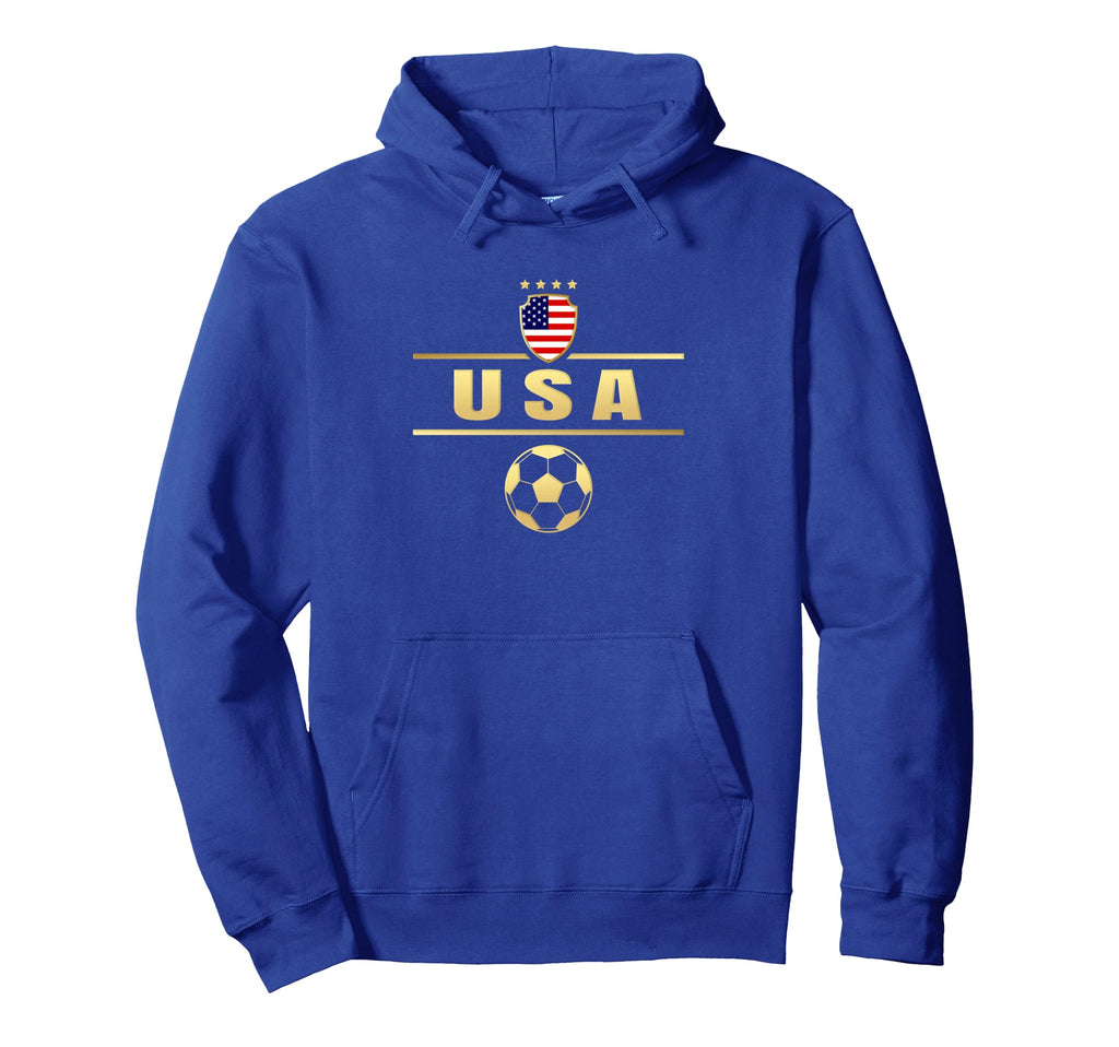 American Flag Soccer Soccer Hoodie - Casual Everyday Wear for Adults