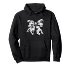 Coquette Bow Soccer Ball Mom Life Hoodie - Fun Novelty Design for Adults