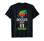 Soccer Elf Lights Elf Matching T-Shirt - Streetwear Style for Adults
