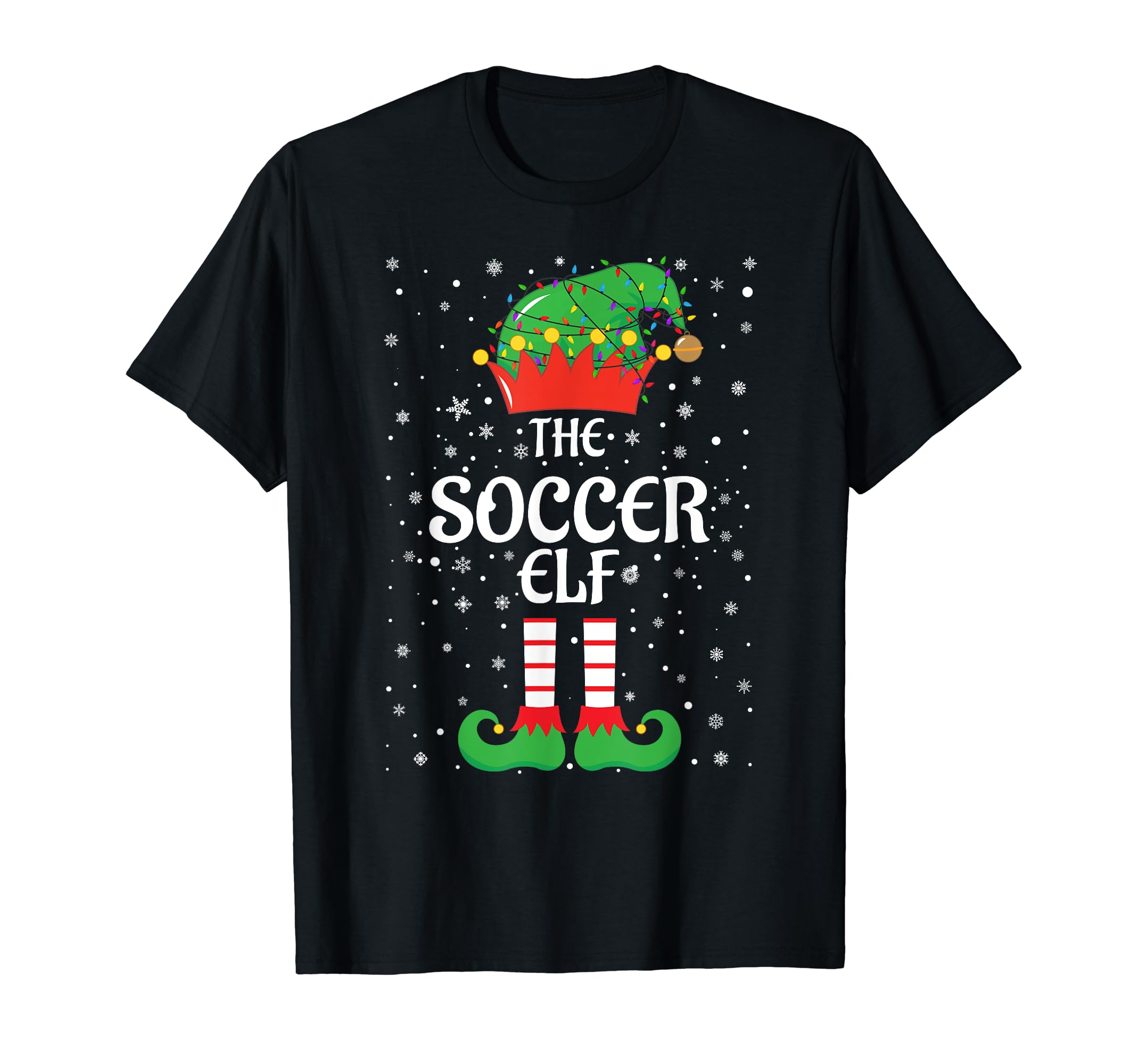Soccer Elf Lights Elf Matching T-Shirt - Streetwear Style for Adults