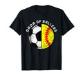 Dada Ballers Funny Soccer Softball Dad T-Shirt - Custom Art Print Unisex