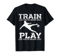 Train To Win Distressed Football T-Shirt - Aesthetic Graphic Unisex