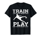 Train To Win Distressed Football T-Shirt - Aesthetic Graphic Unisex