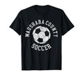 Waushara County Soccer Distressed 90S T-Shirt - Trendy Graphic Unisex