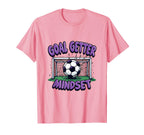 Goal Getter Mindset Soccer T-Shirt - Graphic Print for Adults