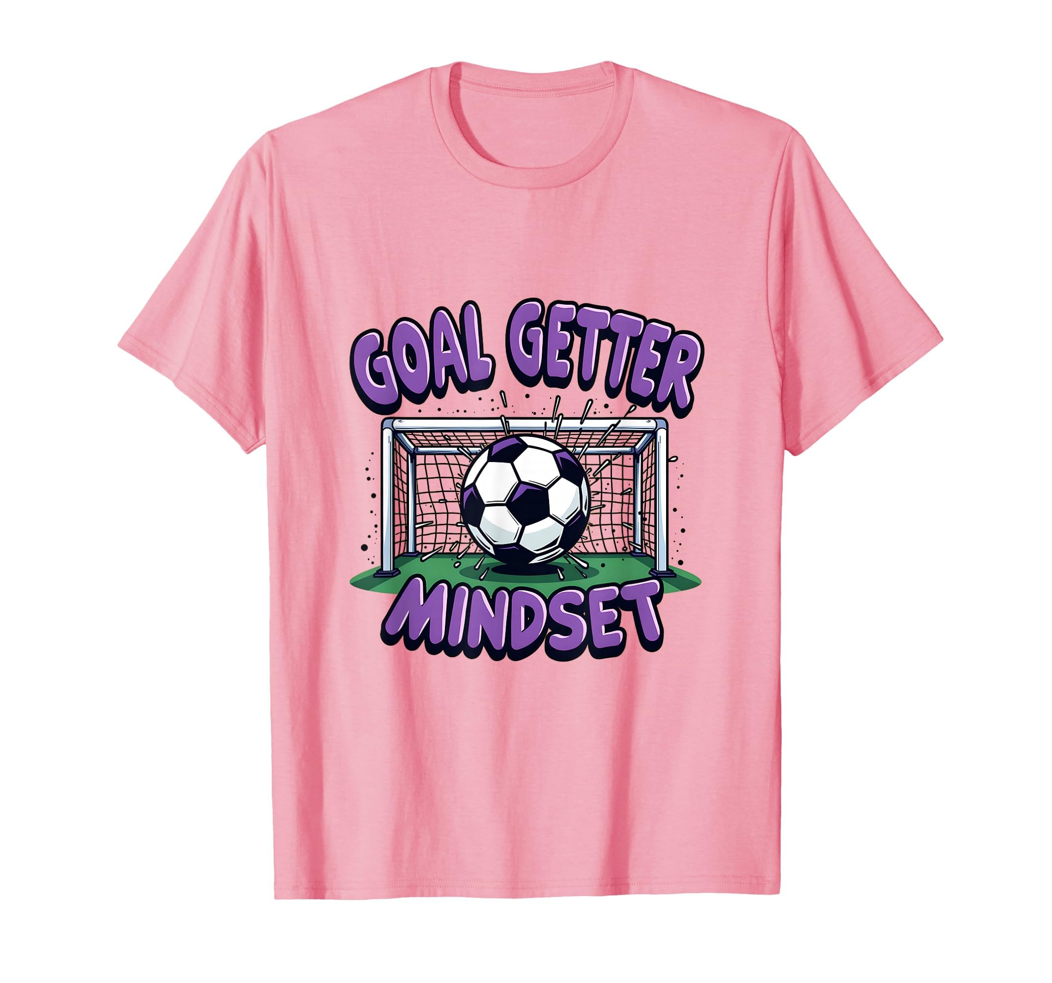 Goal Getter Mindset Soccer T-Shirt - Graphic Print for Adults