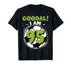 95 Year Old Birthday Soccer Themed 95Thb T-Shirt - Unique Graphic Unisex