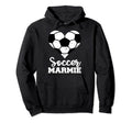Soccer Marmie Funny Soccer Heart Hoodie - Aesthetic Graphic for Adults