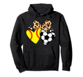 Soccer Softball Heart Funny Soccer Hoodie - Fun Novelty Design for Adults