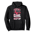 I Play Like Try To Keep Up Soccer Hoodie - Graphic Print for Adults