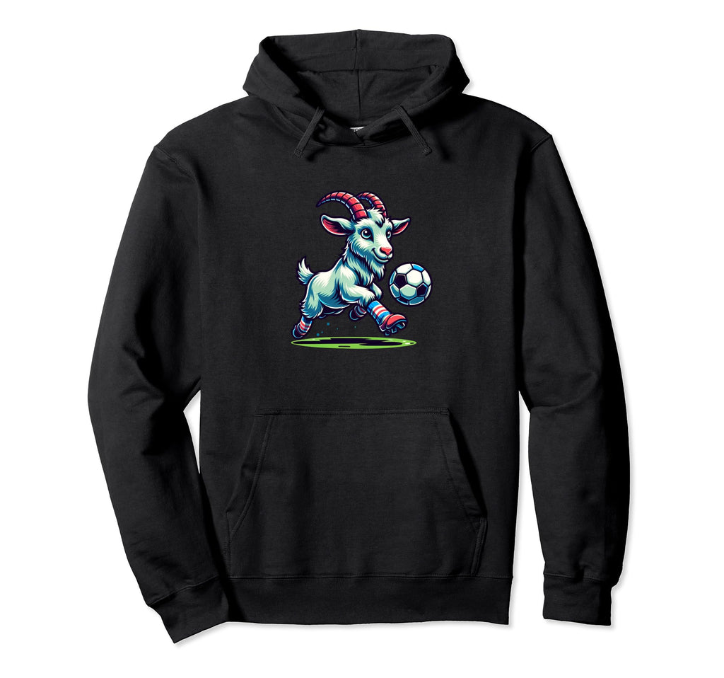Soccer Champion Goat Player Ball Fan Hoodie - Custom Art Print Men Women