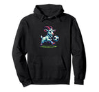 Soccer Champion Goat Player Ball Fan Hoodie - Custom Art Print Men Women