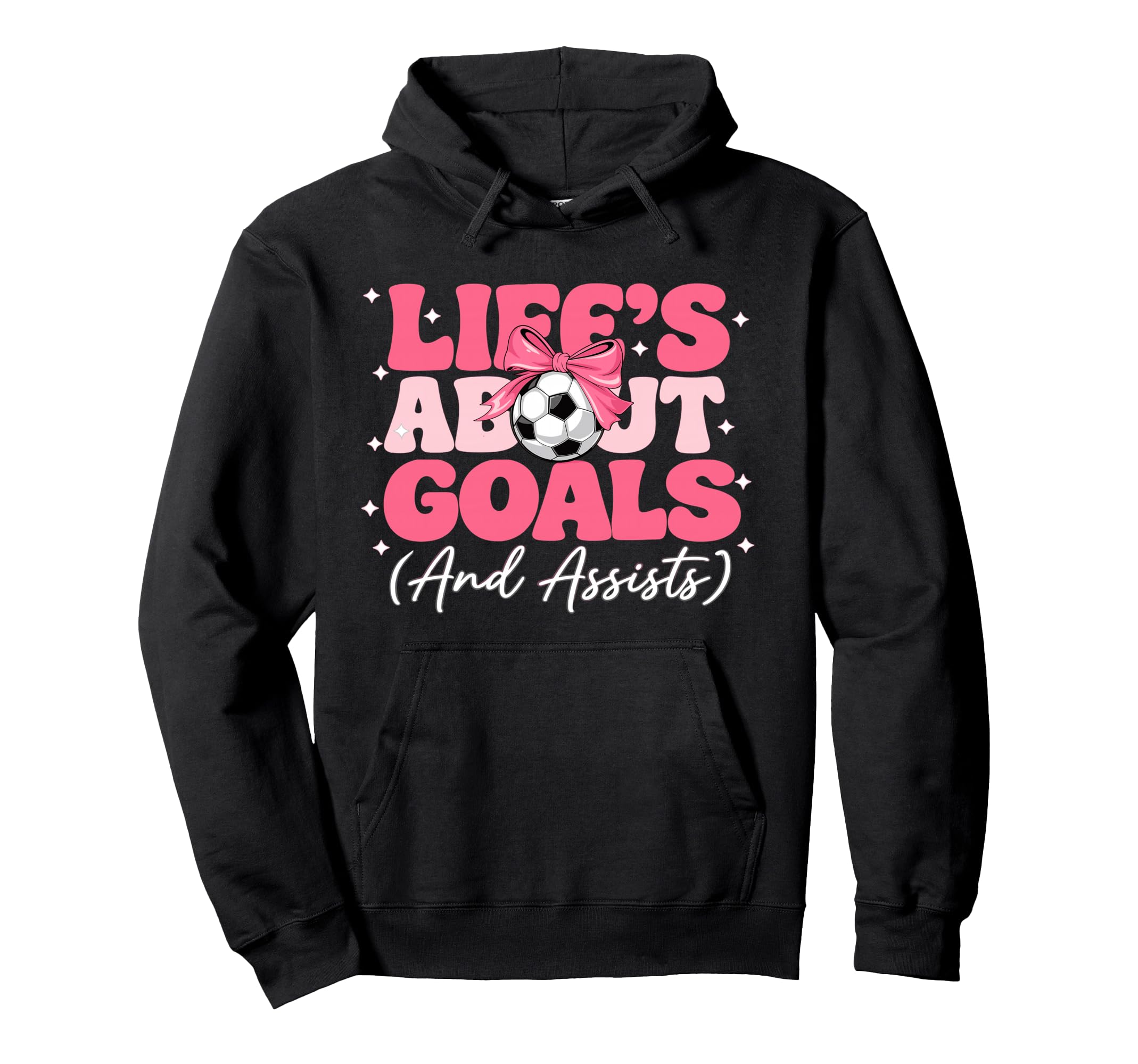 Lifes About Goals And Assists Player Hoodie - Fun Novelty Design Unisex
