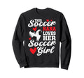Soccer Nana Loves Her Soccer Sweatshirt - Casual Everyday Wear Unisex