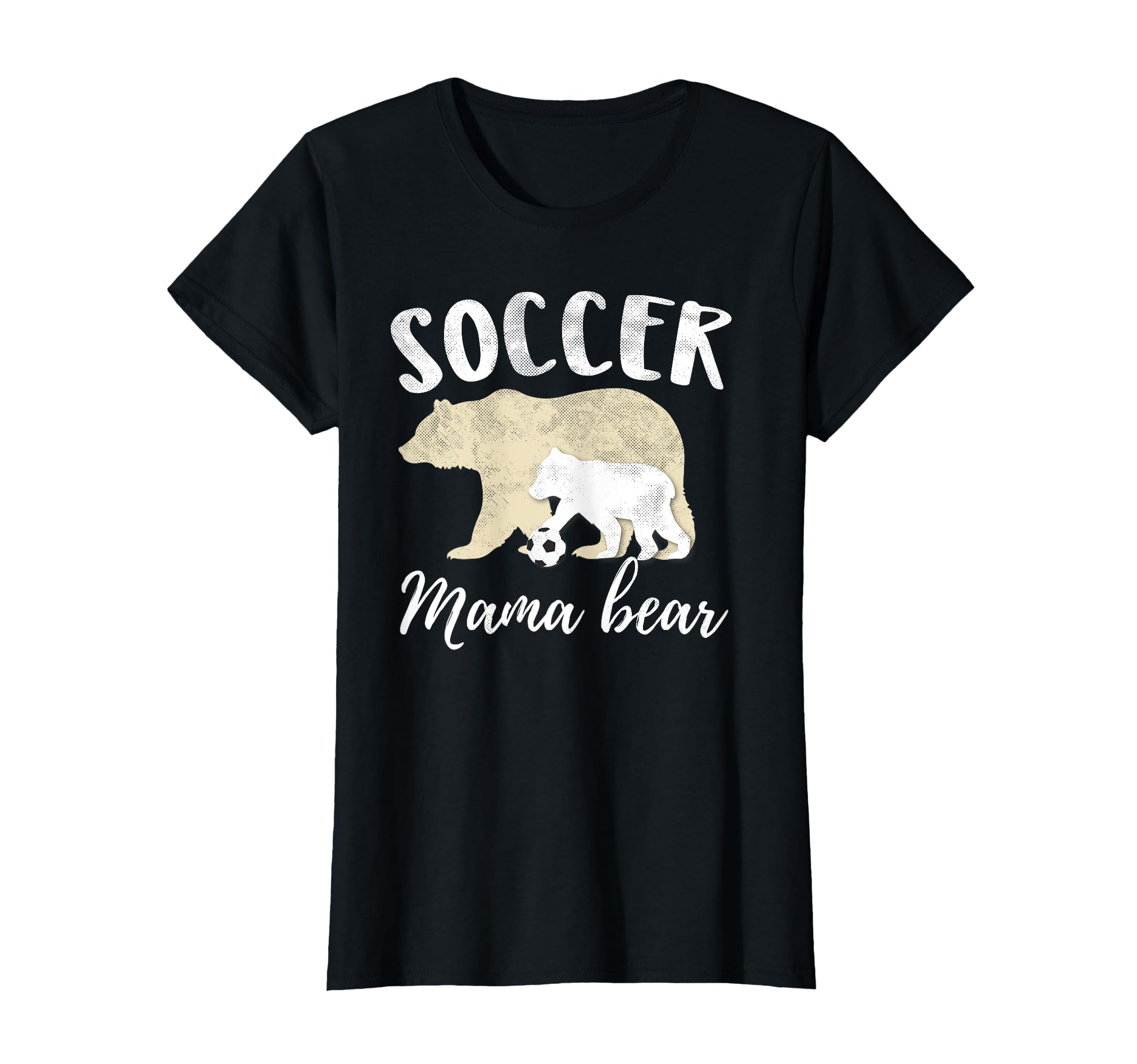 Soccer Mama Bear Mothers Day T-Shirt - Graphic Print for Adults