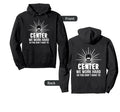 Football Soccer Center We Work Hard So Hoodie - Minimalist Print Unisex