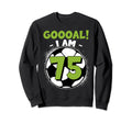 75 Year Old Birthday Soccer Themed Sweatshirt - Trendy Graphic for Adults