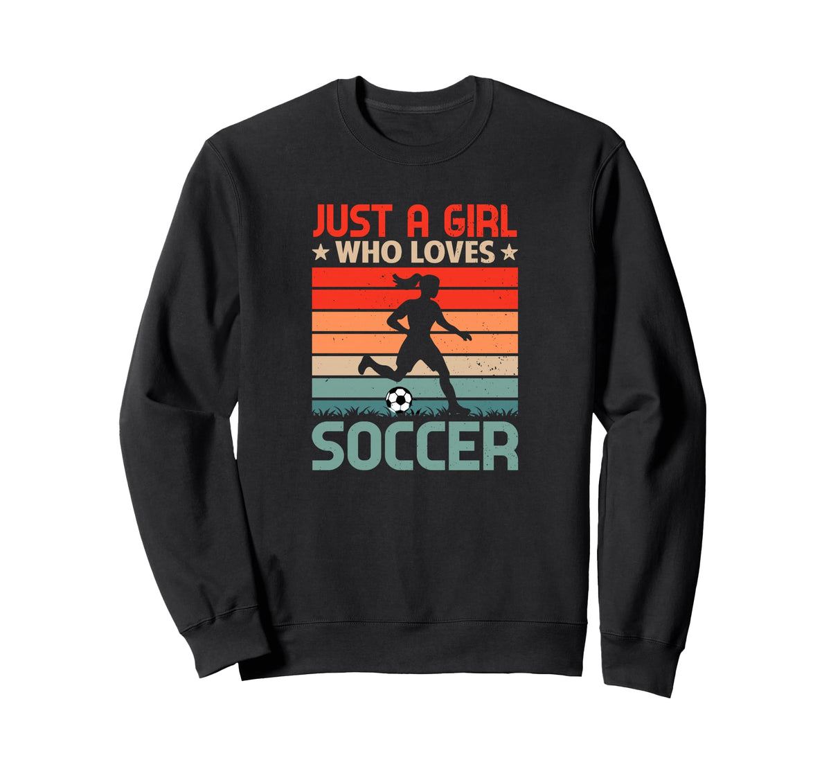 Soccer Player Just Who Loves Soccer Sweatshirt - Unique Graphic Unisex