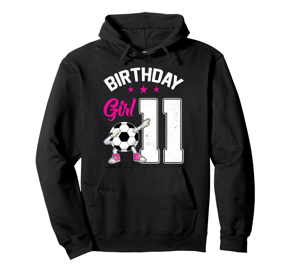 Birthday 11 Years Old Dabbing Soccer Hoodie - Unique Graphic for Adults