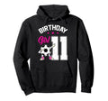 Birthday 11 Years Old Dabbing Soccer Hoodie - Unique Graphic for Adults