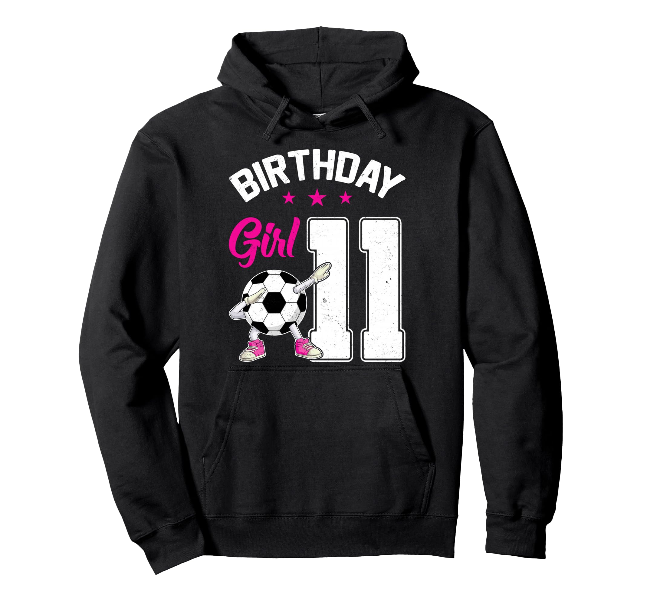 Birthday 11 Years Old Dabbing Soccer Hoodie - Unique Graphic for Adults