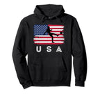Soccer Patriotic Distressed American Hoodie - Casual Everyday Wear Unisex