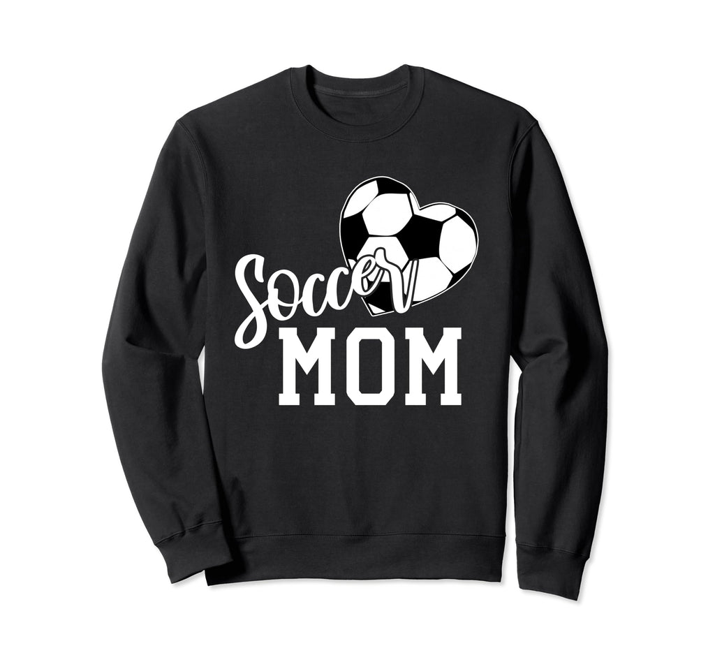 Soccer Ball Heart Soccer Mom Sweatshirt - Minimalist Print Unisex