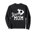 Soccer Ball Heart Soccer Mom Sweatshirt - Minimalist Print Unisex
