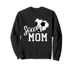 Soccer Ball Heart Soccer Mom Sweatshirt - Minimalist Print Unisex