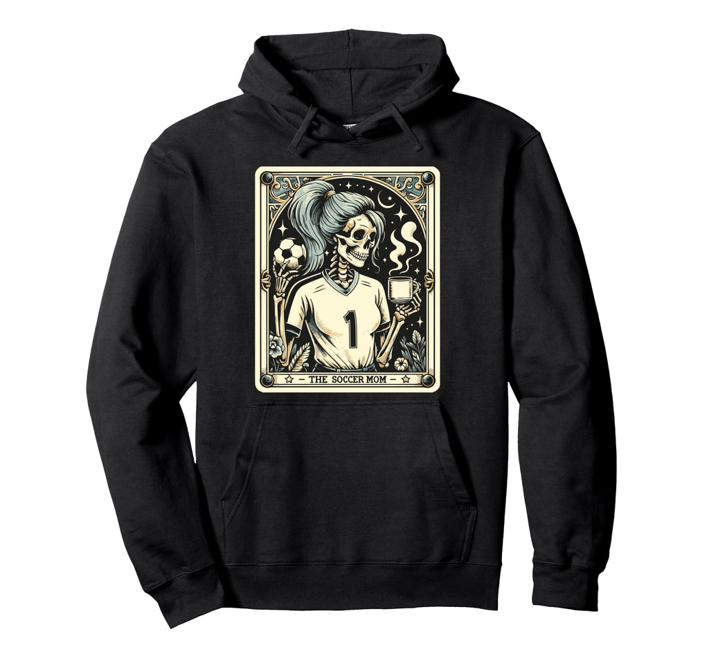 Soccer Mom Soccer Mum Tarot Card Hoodie - Unique Graphic Unisex