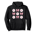 Soccer Coquette Bow Soccer Mom Sister Hoodie - Minimalist Print for Adults