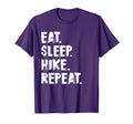 Eat Sleep Hike Repeat Funny Hiking T-Shirt - Aesthetic Graphic for Adults