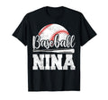 Baseball Nina Baseball Player Game Day T-Shirt - Trendy Graphic for Adults