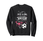 Funny Just Who Loves Soccer Sweatshirt - Streetwear Style for Adults