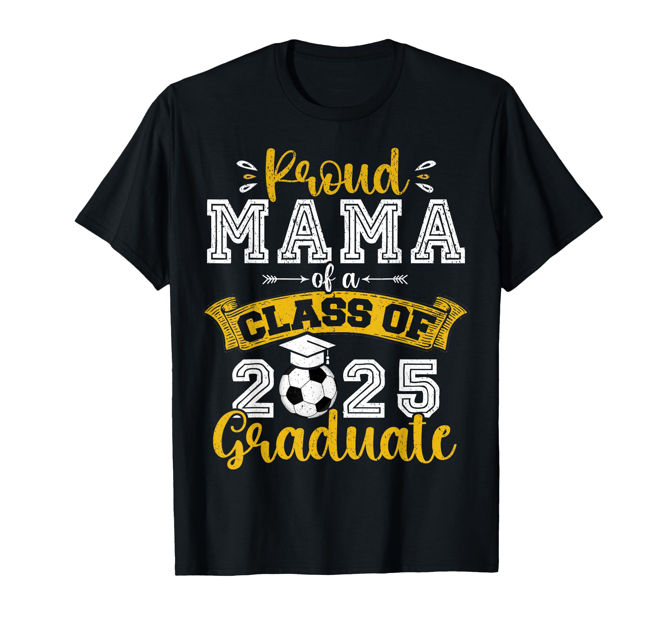 Proud Mama Class 2025 Graduate T-Shirt - Custom Art Print for Adults
