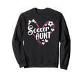 Soccer Aunt Heart Aunt Soccer Sweatshirt - Custom Art Print Men Women