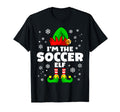 Funny Soccer Elf Family Matching T-Shirt - Custom Art Print for Adults