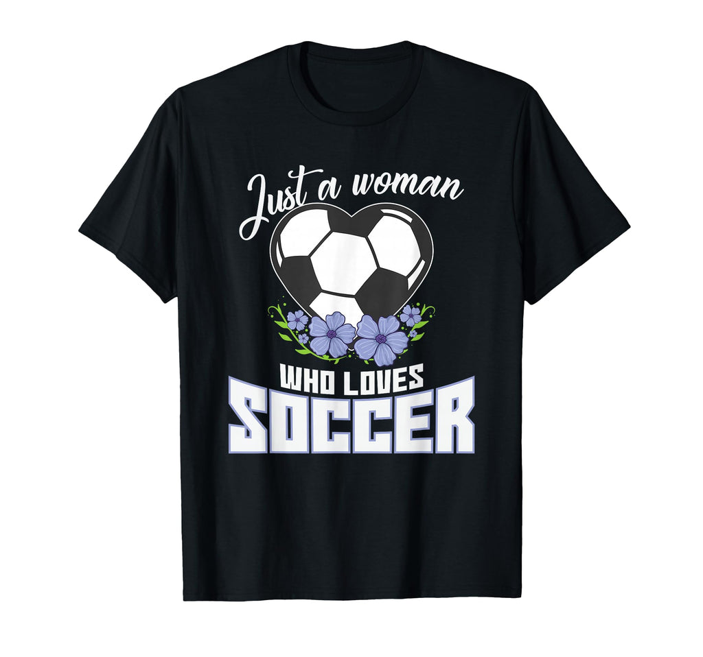 Football Just Who Loves Soccer T-Shirt - Casual Everyday Wear for Adults