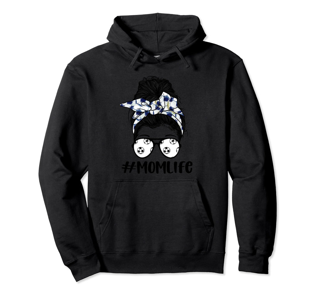 Mom Life Soccer Lover Mothers Day Messy Hoodie - Graphic Print for Adults