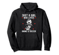 Just Who Loves Anime And Soccer Football Hoodie - Novelty Apparel Unisex