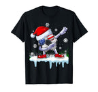 Funny Santa Soccer Dabbing Ugly T-Shirt - Novelty Apparel Men Women