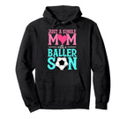 Just Single Mom Baller Son Soccer Ball Hoodie - Aesthetic Graphic Unisex