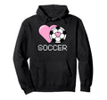 I Love Soccer Goalie Player Fan Hoodie - Casual Everyday Wear for Adults