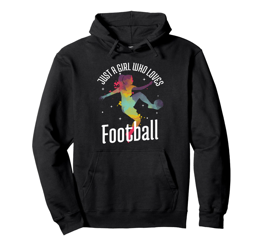 Just Who Loves Football Player Soccer Gift Hoodie - Novelty Apparel Unisex