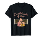 Doubleheader Love Soccer Family T-Shirt - Fun Novelty Design for Adults