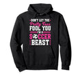 Soccer Pretty Face Soccer Beast Hoodie - Fun Novelty Design for Adults