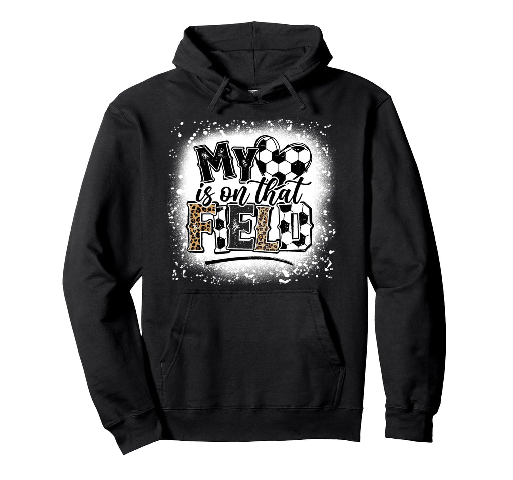 Leopard My Heart Is That Field Soccer Hoodie - Custom Art Print Men Women