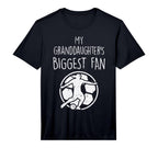Granddaughters Biggest Fan Soccer T-Shirt - Custom Art Print for Adults
