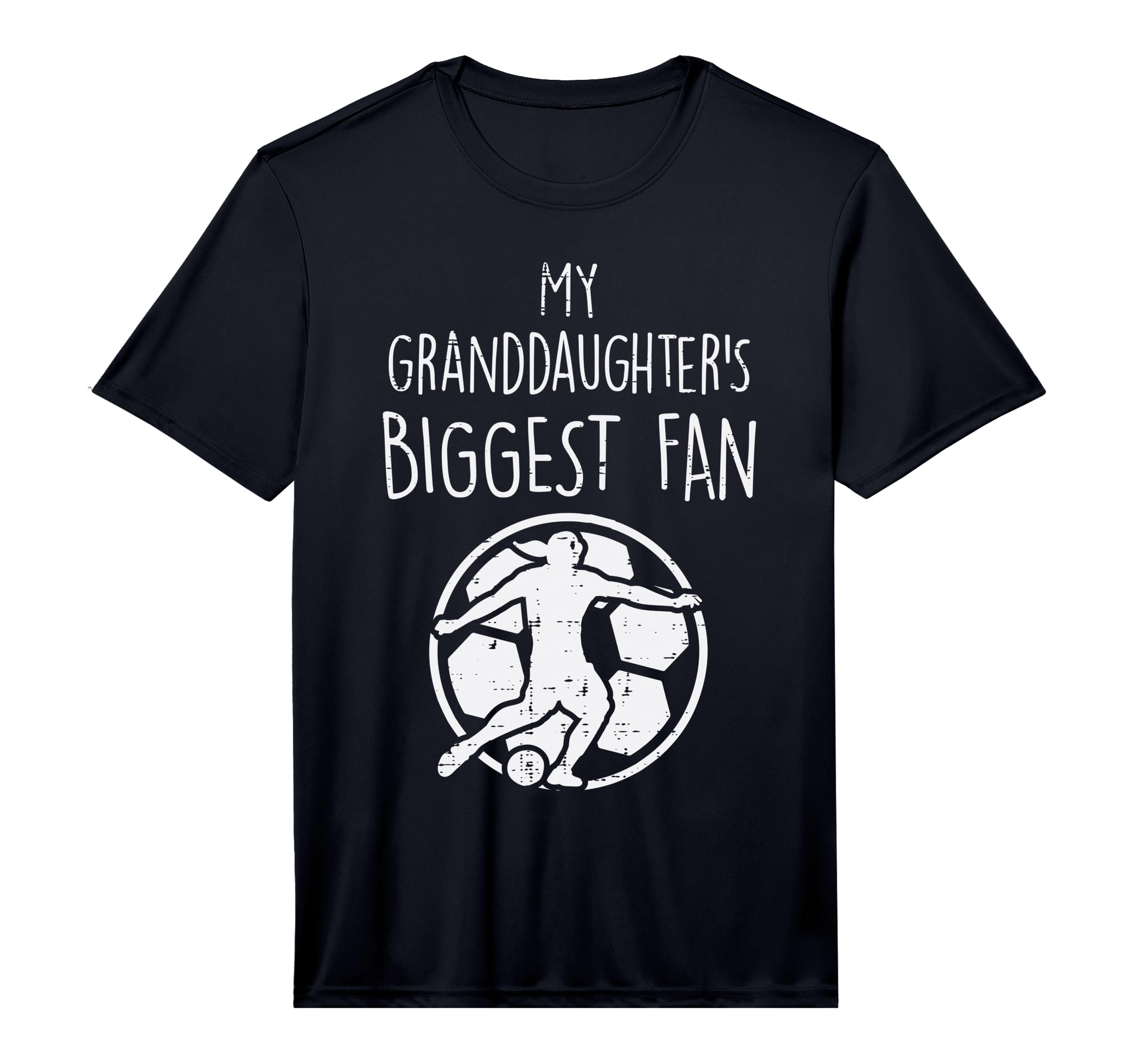 Granddaughters Biggest Fan Soccer T-Shirt - Custom Art Print for Adults